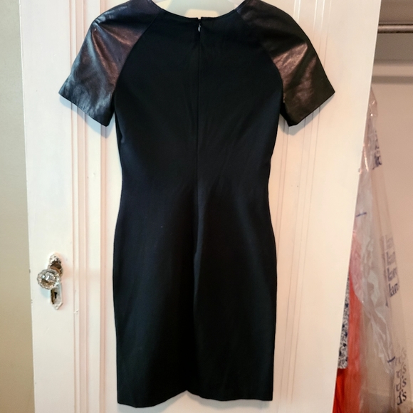 Antonio Melani Leather Dress Sz 0 - Picture 3 of 4